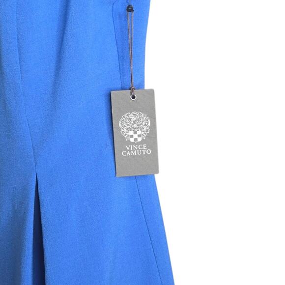 Vince Camuto‎ Womens Sleeveless Dress Size 4 Sky Blue Bow Cutout Back Stretch - Picture 9 of 10